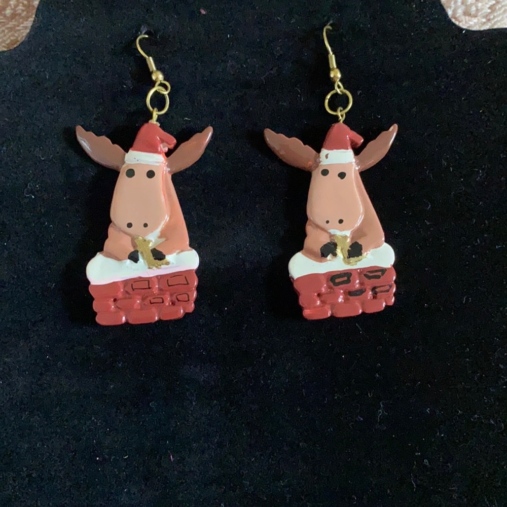 Reindeer pierced earrings 🌹